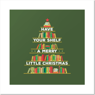 Have Your Shelf a Merry Little Christmas Bookshelf Holiday Posters and Art